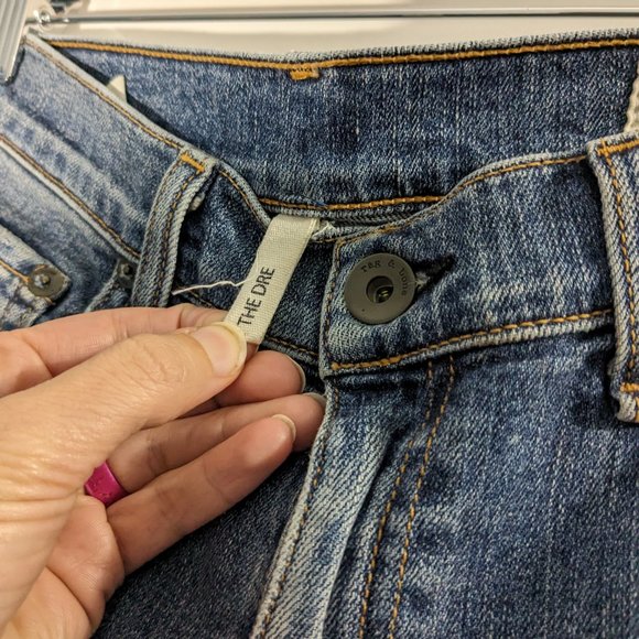 Rag & Bone The Dre Faded Rolled Jeans Size 26 - Picture 5 of 9